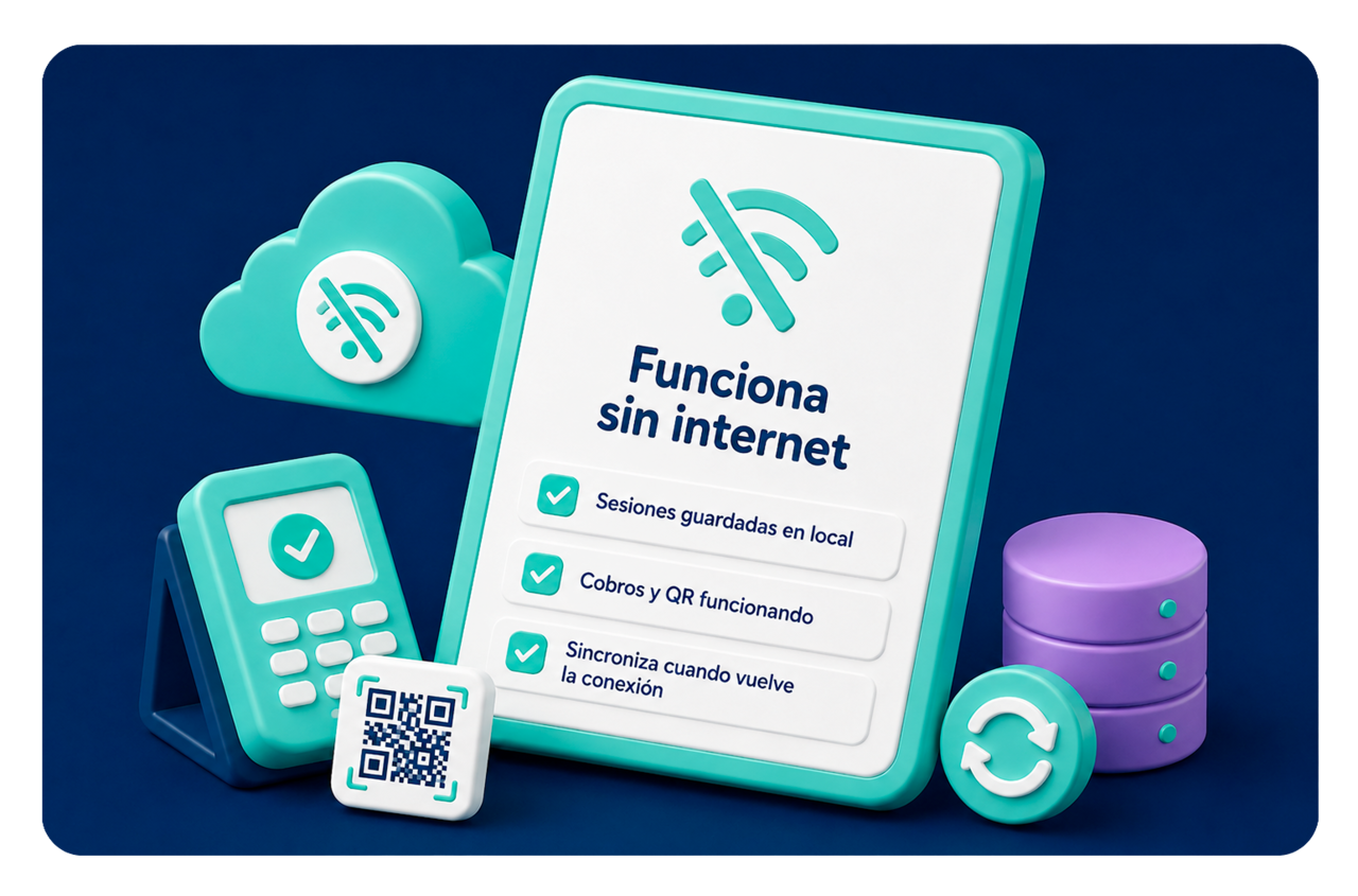 Captura de pantalla del módulo Funciona sin internet de Playium